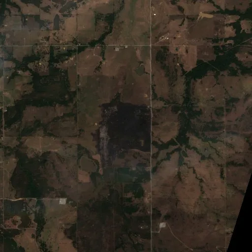 Incendio Lake Ranch (Oklahoma) — Sentinel-2 true color