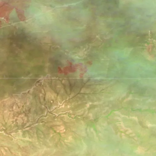 Incendio Laughlin (Nuevo México) — Sentinel-2 SWIR (fuego)