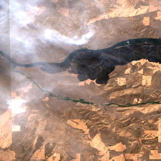 Little Goose Fire (WA) — Sentinel-2 true color