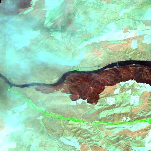 Incendio Little Goose (Washington) — Sentinel-2 SWIR (fuego)
