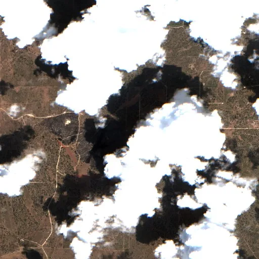 Incendio Live Oak (Texas) — Sentinel-2 true color