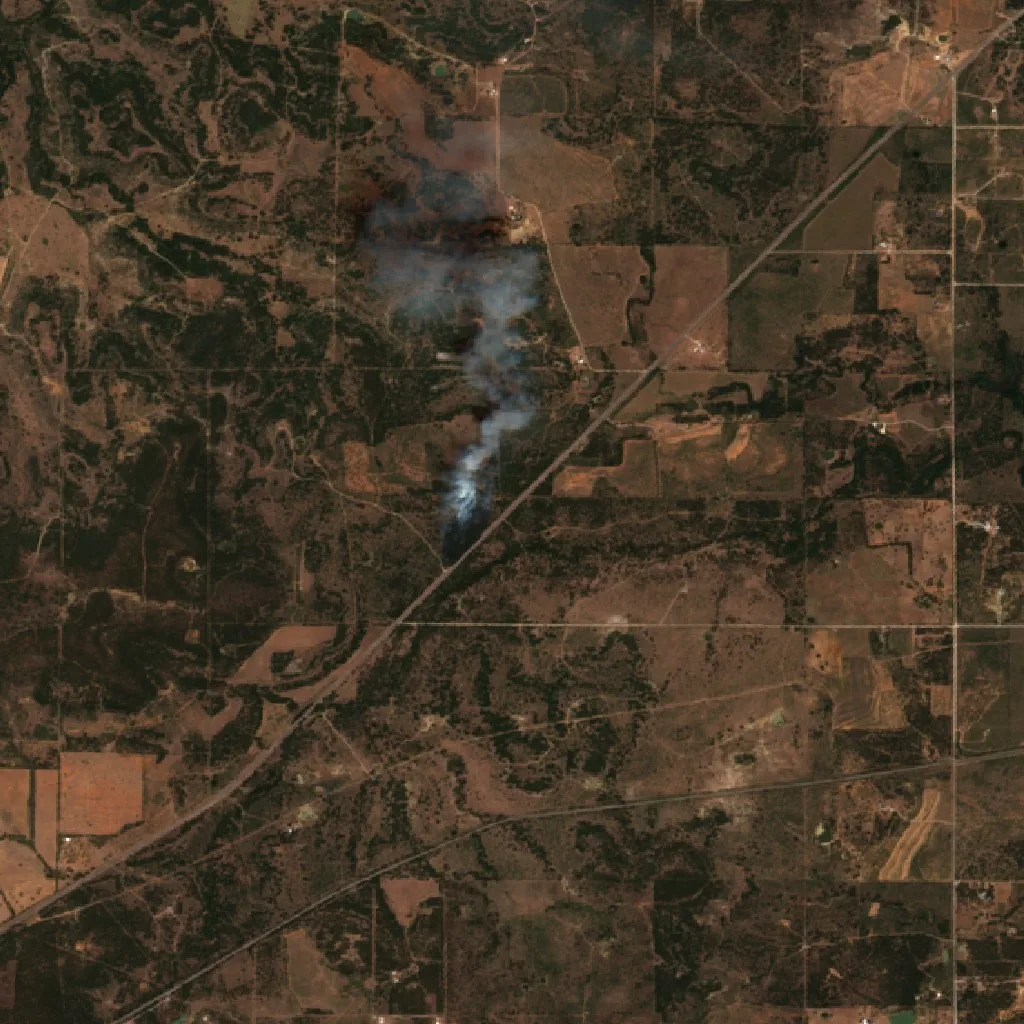 Incendio Lobo (Texas) — Sentinel-2 true color