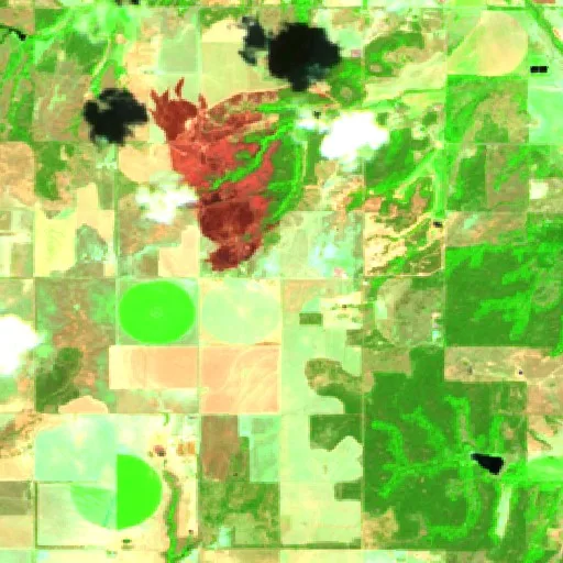 Lost Creek Fire (Oklahoma) — Sentinel-2 SWIR (fuego)