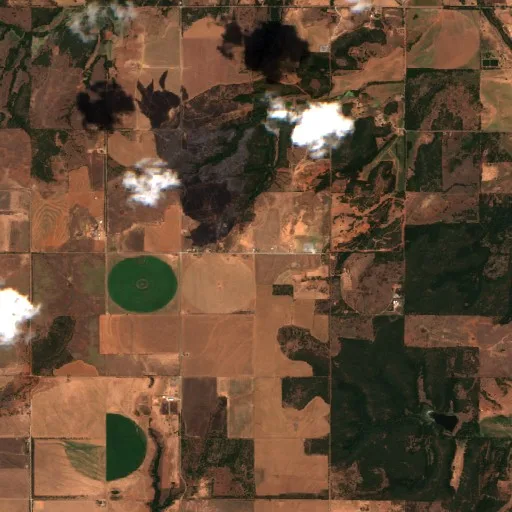 Lost Creek Fire (Oklahoma) — Sentinel-2 true color