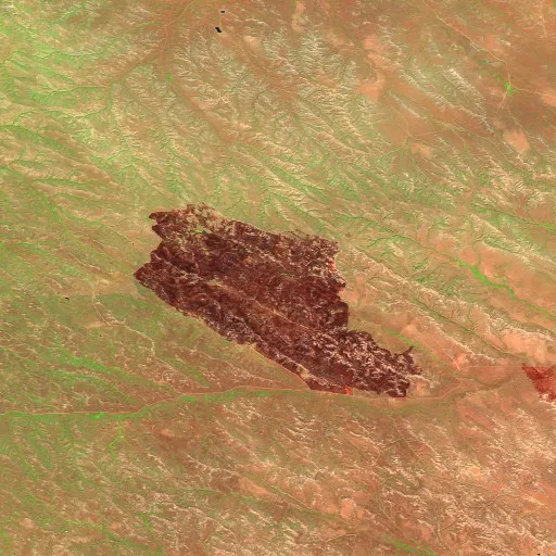 Lumin Fire (WY) — Sentinel-2 SWIR (fuego)