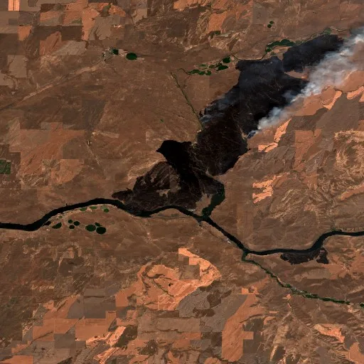 LYONS FERRY Fire (WA) — Sentinel-2 true color