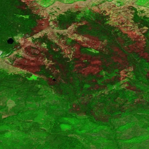 Mcculley Fire (Oregon) — Sentinel-2 SWIR (fuego)
