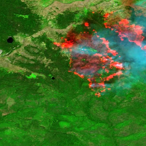 Incendio Mccully (OR) — Sentinel-2 SWIR (fuego)