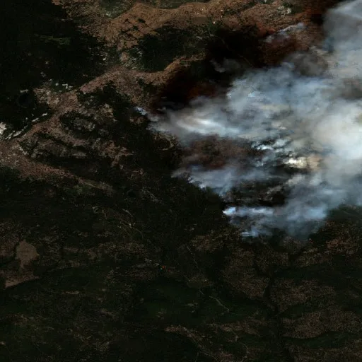 Incendio Mccully (OR) — Sentinel-2 true color
