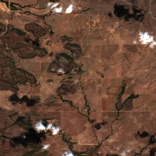 Meers Fire (Oklahoma) — Sentinel-2 true color