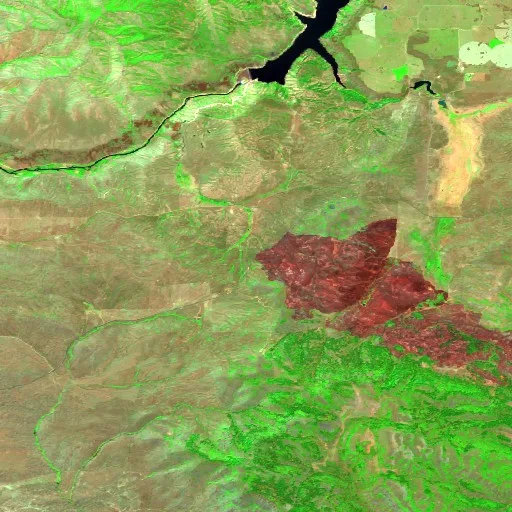 Mm115 Hwy 20 Fire (Idaho) — Sentinel-2 SWIR (fuego)