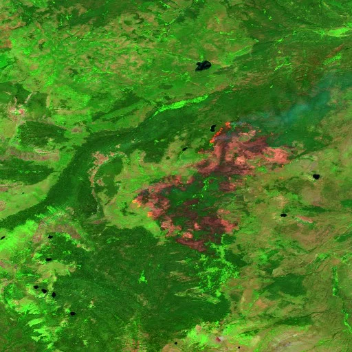 Moose Fire (MT) — Sentinel-2 SWIR (fuego)