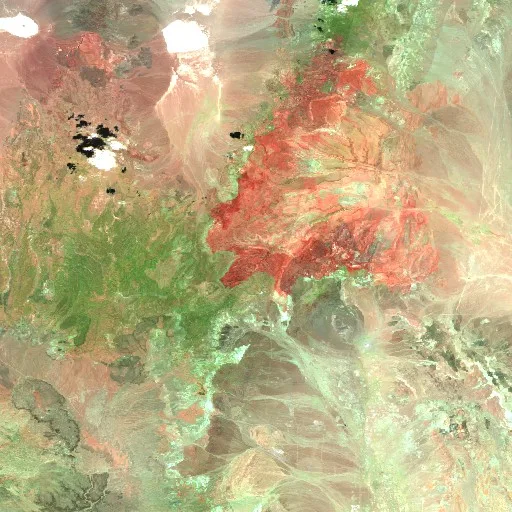 Incendio Mouse Meadow (Nevada) — Sentinel-2 SWIR (fuego)