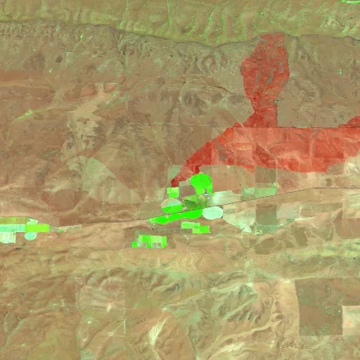MOXEE ORCHARD Fire (WA) — Sentinel-2 SWIR (fuego)