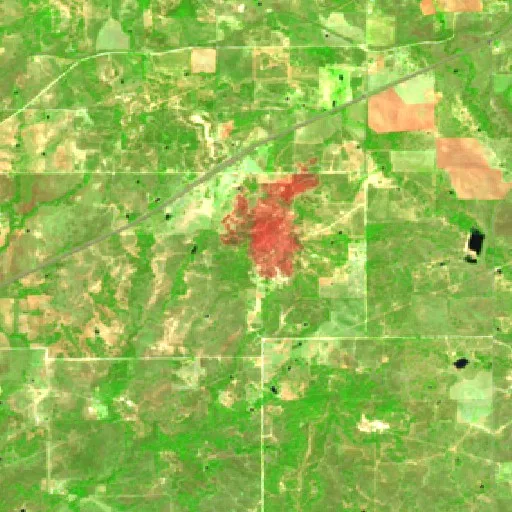 Incendio Neighbor (Texas) — Sentinel-2 SWIR (fuego)