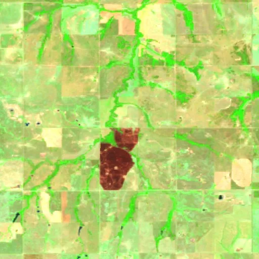 North 1380 Fire (OK) — Sentinel-2 SWIR (fuego)