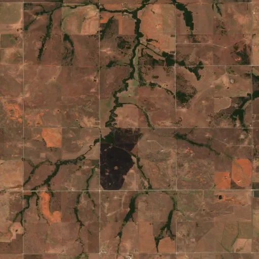 North 1380 Fire (OK) — Sentinel-2 true color