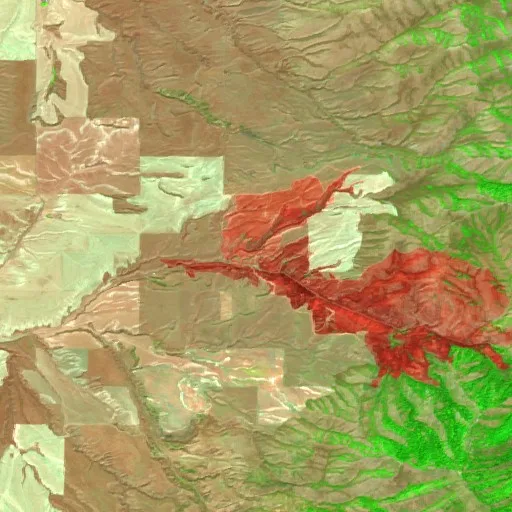 North Heglar Fire (Idaho) — Sentinel-2 SWIR (fuego)