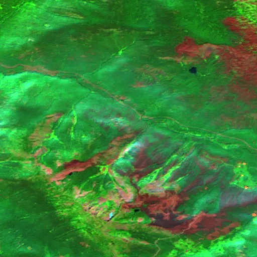 Norwegian Creek Fire — Sentinel-2 SWIR (fuego)