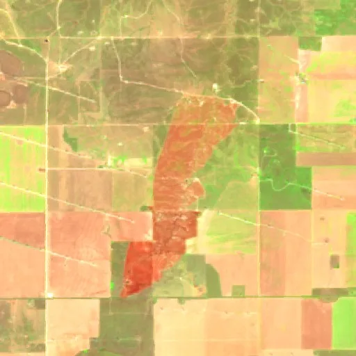 Old Deer Fire (Texas) — Sentinel-2 SWIR (fuego)