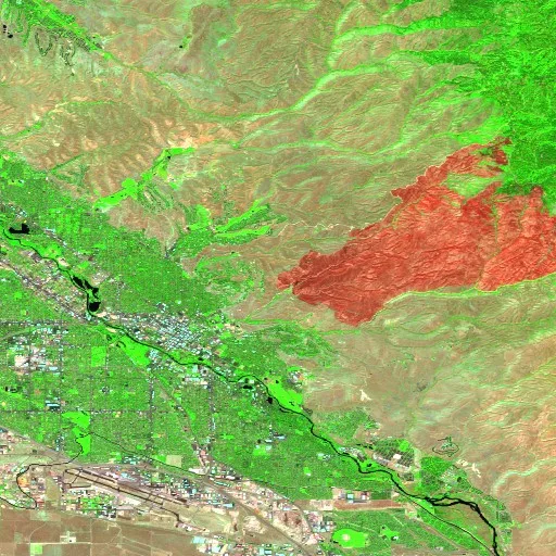 Incendio Ra 6 Ada Co Claremont (ID) — Sentinel-2 SWIR (fuego)