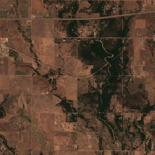 Railroad South Fire (Oklahoma) — Sentinel-2 true color