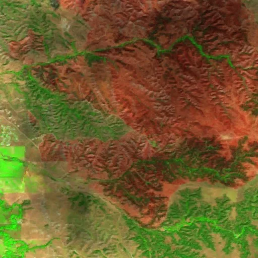 Incendio Rancher (Dakota del Sur) — Sentinel-2 SWIR (fuego)