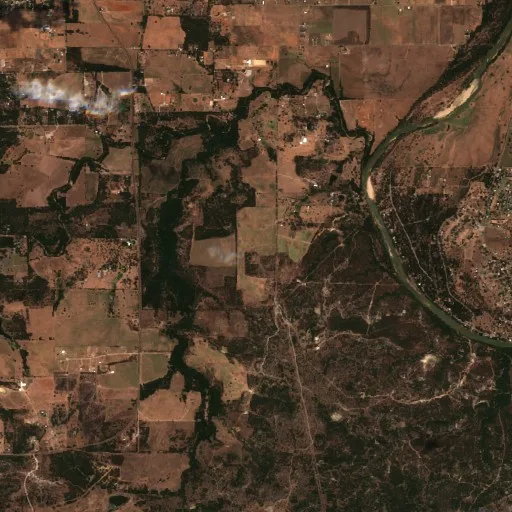 Red Bank Fire (Texas) — Sentinel-2 true color