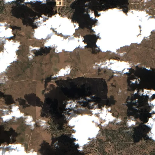 Incendio Red Gate (Texas) — Sentinel-2 true color