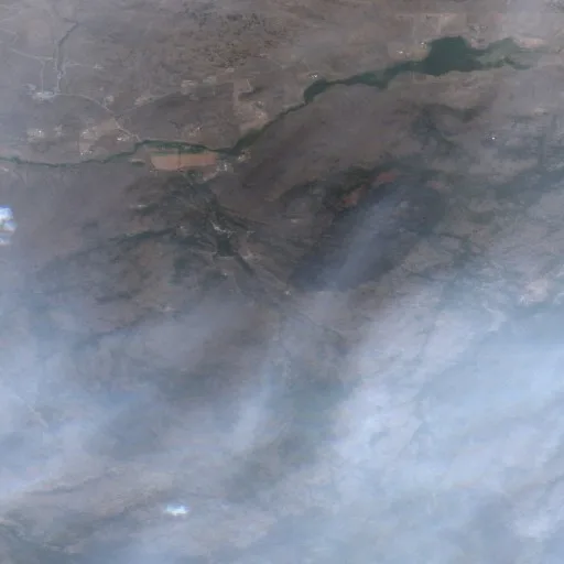 Reevas Basin Fire (Washington) — Sentinel-2 true color