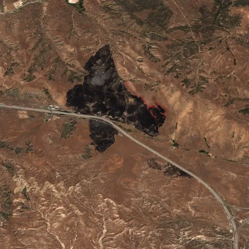 Incendio Ridge (California) — Sentinel-2 true color