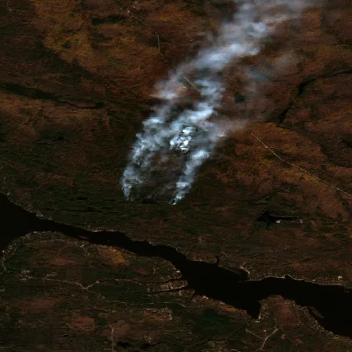 Ridge Fire (Michigan) — Sentinel-2 true color