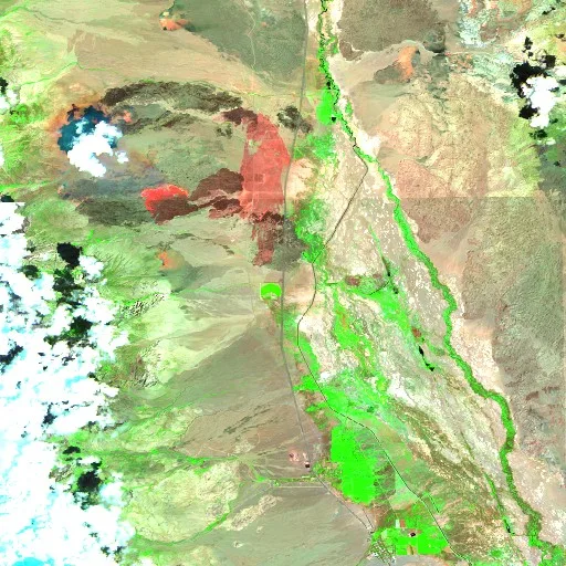 ROCK Fire (CA) — Sentinel-2 SWIR (fuego)
