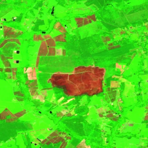 Rose Hill Bay Fire (NC) — Sentinel-2 SWIR (fuego)