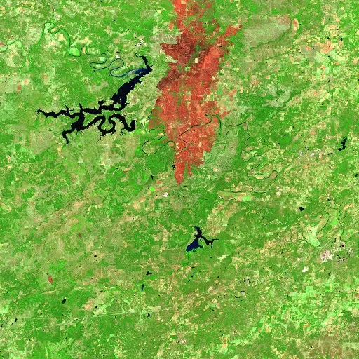Incendio Ross (Texas) — Sentinel-2 SWIR (fuego)
