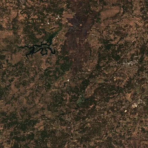Incendio Ross (Texas) — Sentinel-2 true color