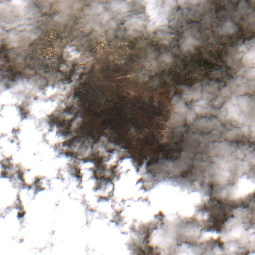 Ruftler Fire (Texas) — Sentinel-2 true color