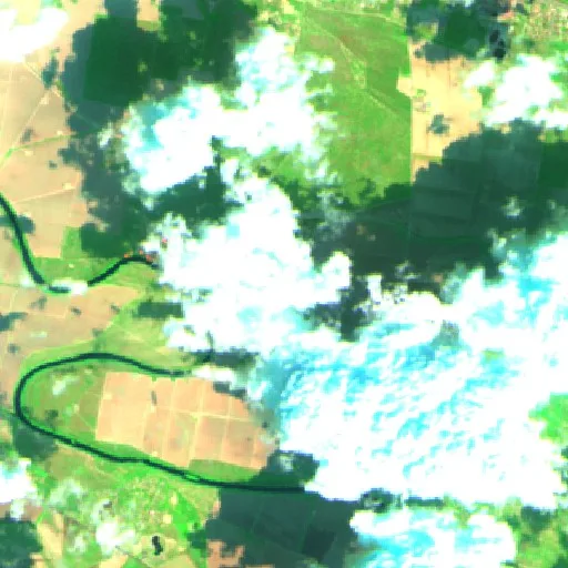 Incendio San Francisco 2 (Texas) — Sentinel-2 SWIR (fuego)