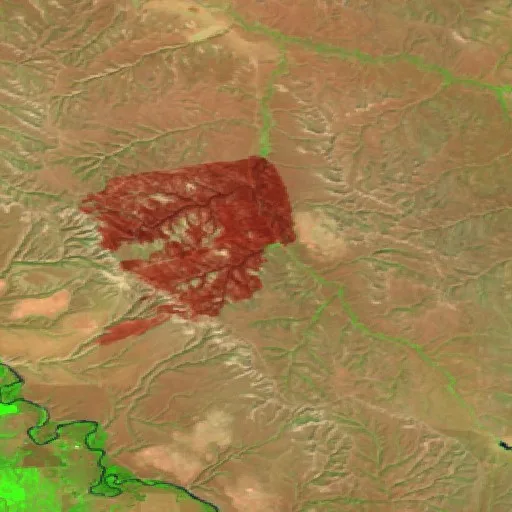 Incendio Sarpy (Montana) — Sentinel-2 SWIR (fuego)