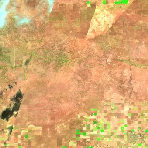 Incendio Sharpe (Oklahoma) — Sentinel-2 SWIR (fuego)