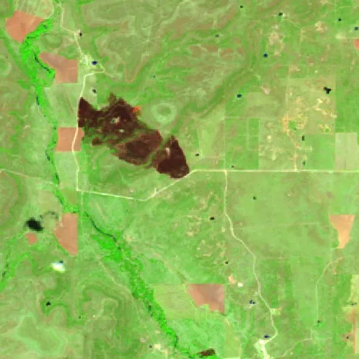 Incendio Shotgun (Texas) — Sentinel-2 SWIR (fuego)