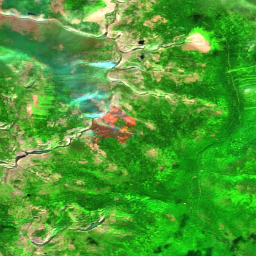 Incendio Silver (Idaho) — Sentinel-2 SWIR (fuego)