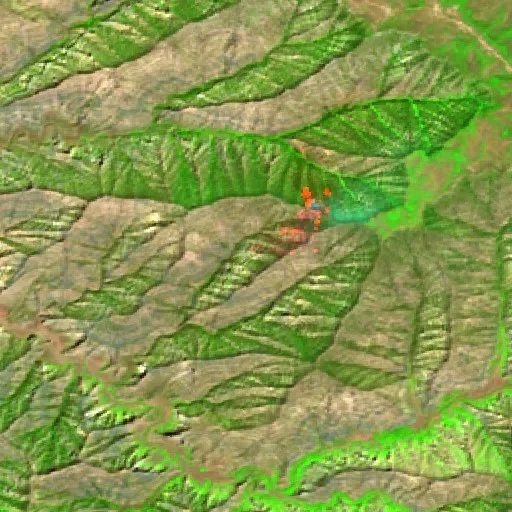 Slough Canyon Fire (UT) — Sentinel-2 SWIR (fuego)