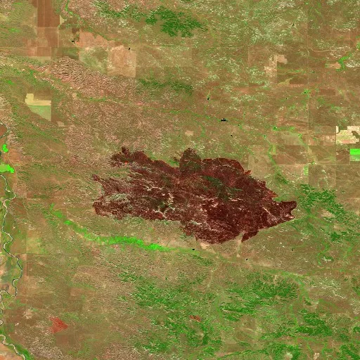 Incendio Snow (Montana) — Sentinel-2 SWIR (fuego)