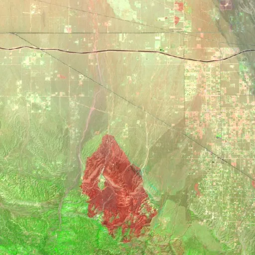 Summit Fire (CA) — Sentinel-2 SWIR (fuego)
