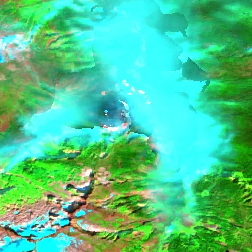 Thunder Creek Fire (Washington) — Sentinel-2 SWIR (fuego)