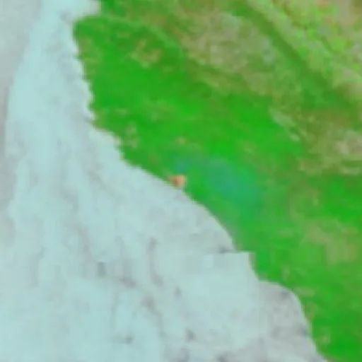 Timber Fire (CA) — NASA satellite