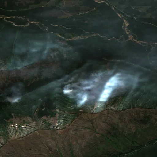Tower Creek Fire — Sentinel-2 true color