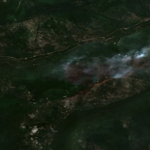 Incendio Upper Smith (ID) — Sentinel-2 true color