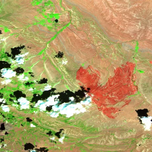 Weiser Knoll Fire (Wyoming) — Sentinel-2 SWIR (fuego)